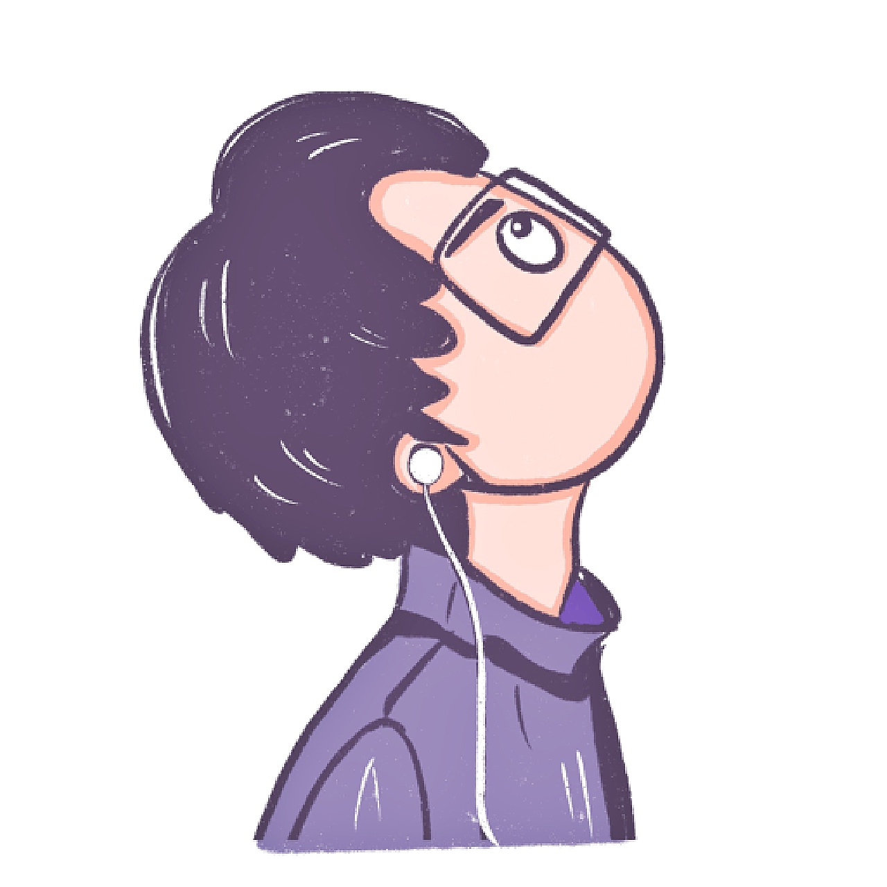 花栀子插画:男生头像简单可爱帅气