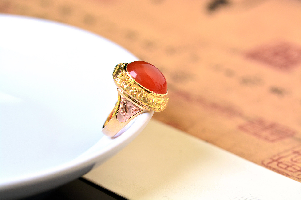 设计师作品|南红老鹰戒指