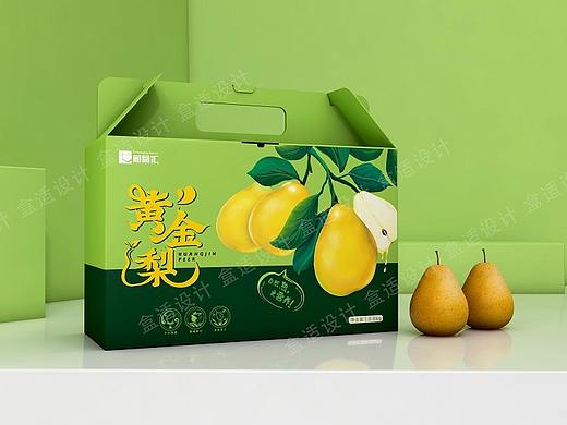 箱盒汇  | ：五斤装“黄金梨”包装设计
