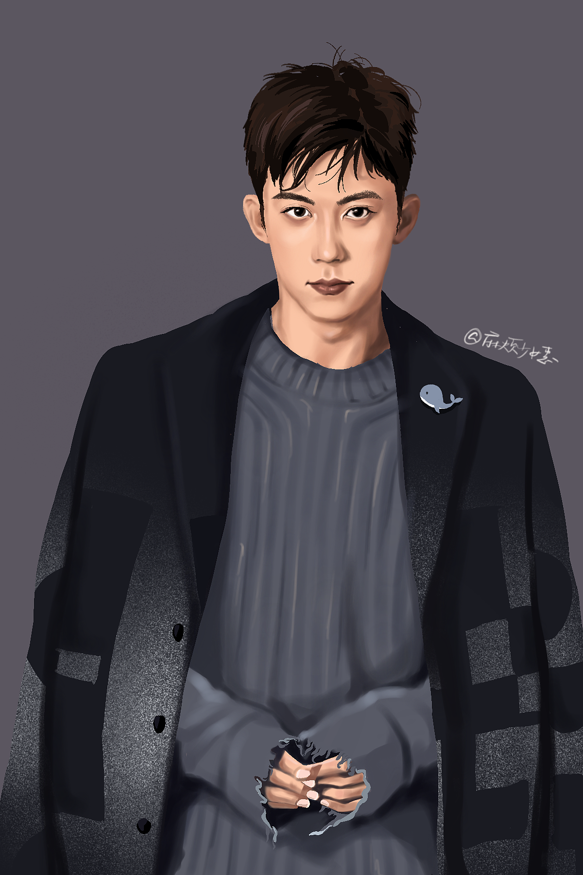 黄景瑜 手绘画像