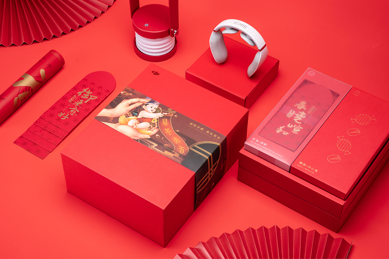 DJI 2019 节日礼盒插画(新年插画)