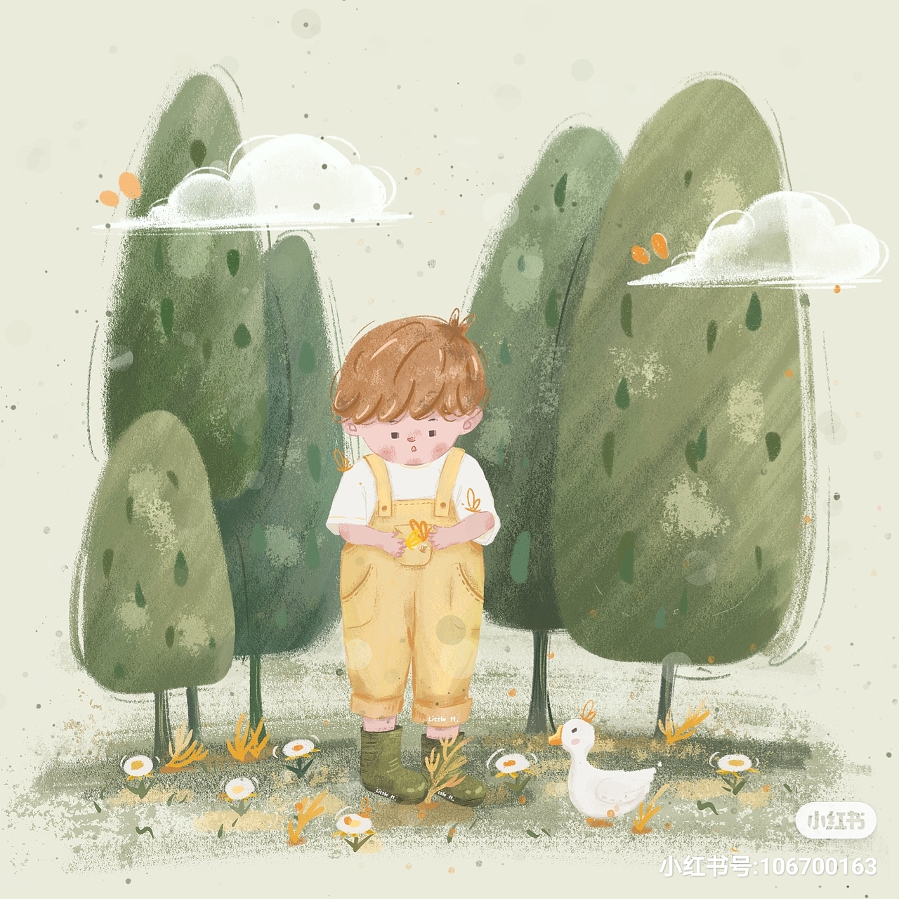 儿插|捕昆虫的春天6（图ZMjU2MjIwODc2） - 儿童插画 - 站酷设计师小H的梦想田原创素材 - 站酷ZCOOL