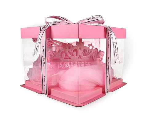 粉色梦幻公主头纱-礼品包装-礼物