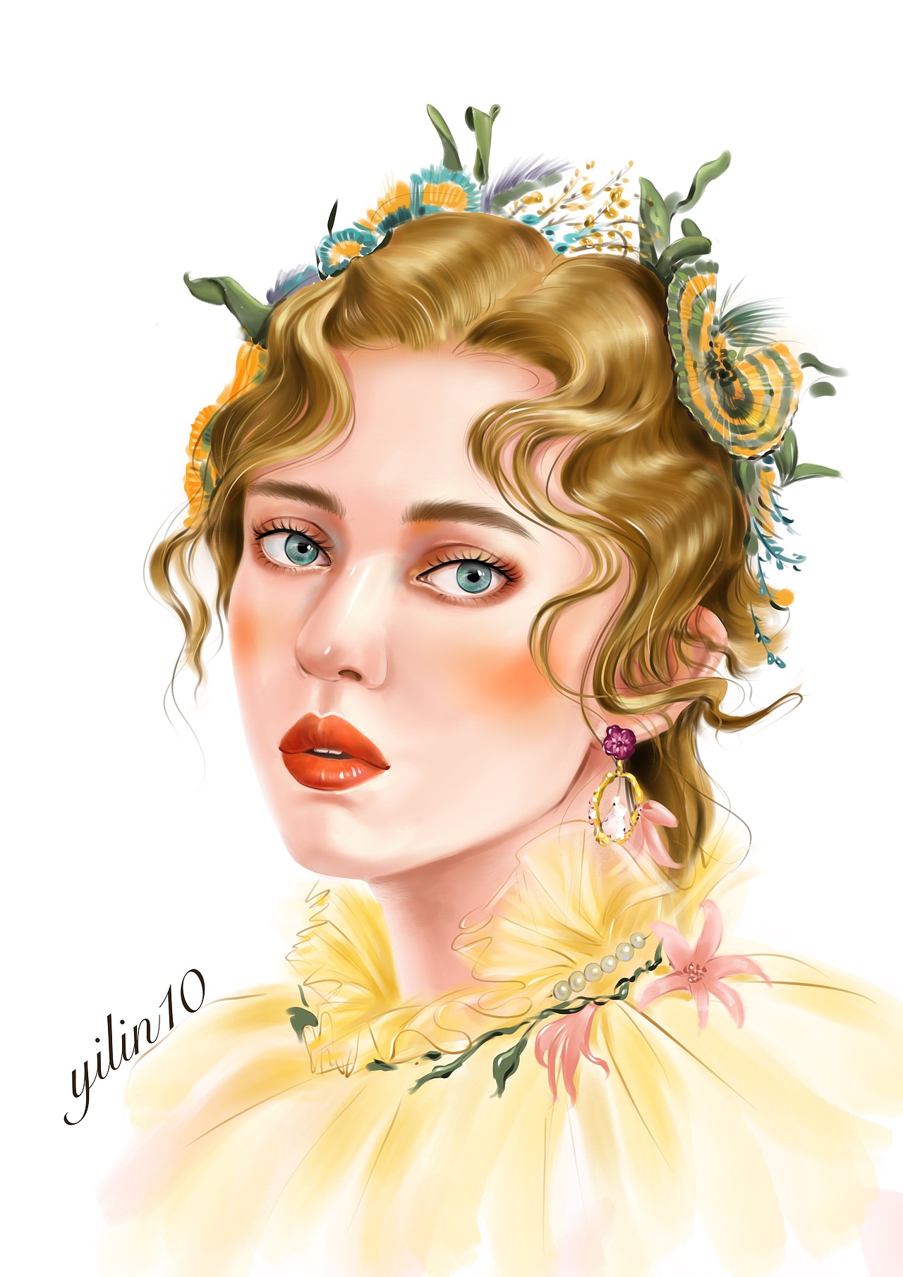 服装设计-procreate插画（图ZMjAyMTczNzQw） - 艺术插画 - 站酷设计师零一手绘原创素材 - 站酷ZCOOL