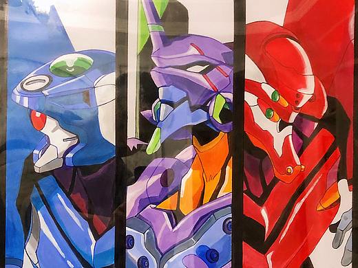 EVA三机体 初号机、零号机、二号机 EVANGELION