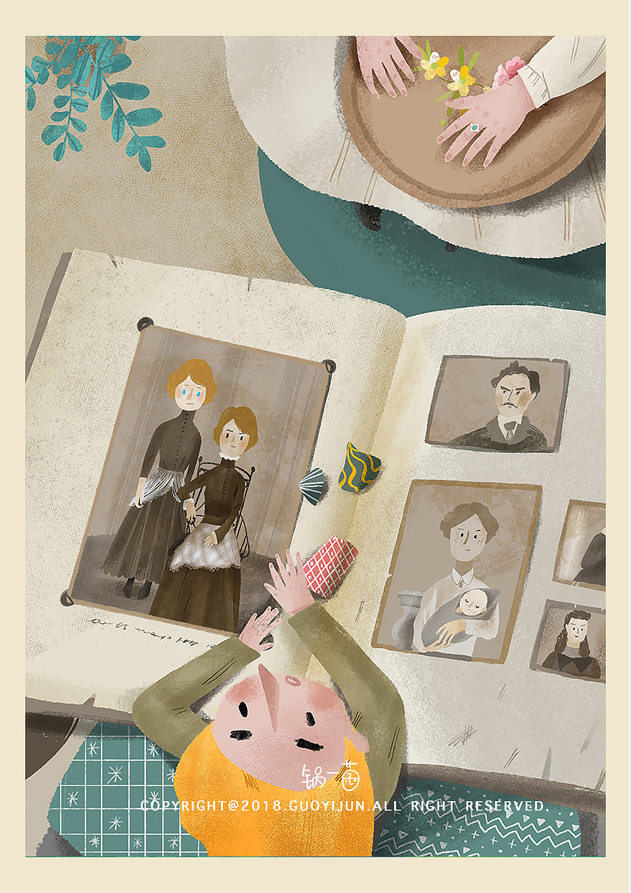 《时光绣针》封面＋插图（图ZMTMwNjQxOTEy） - 商业插画 - 站酷设计师锅一菌009原创素材 - 站酷ZCOOL