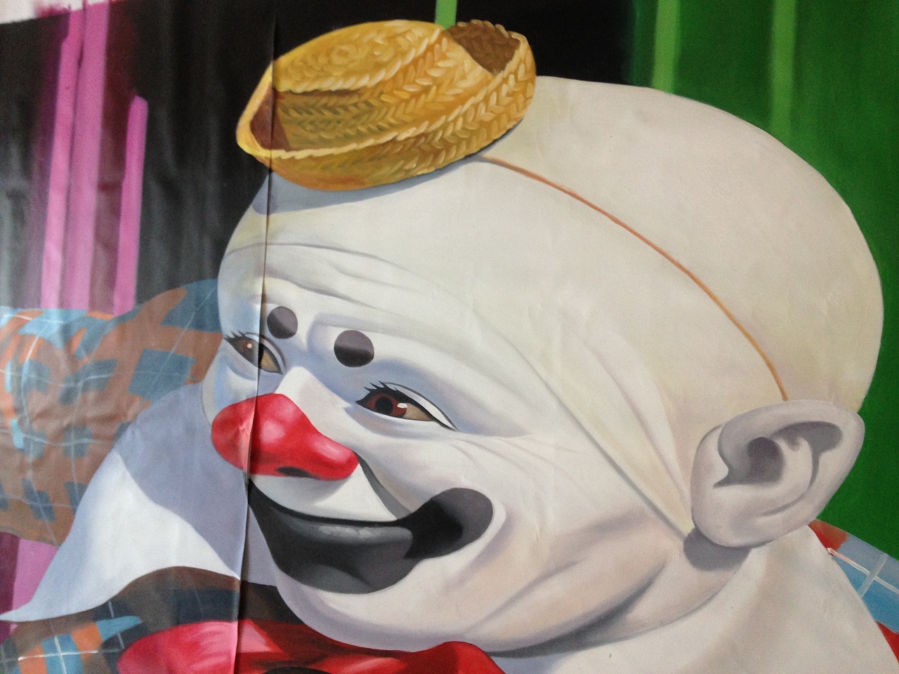 手绘《小丑》3d立体画