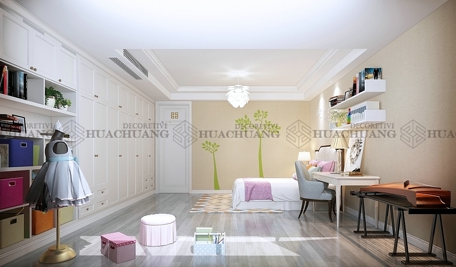 济南银丰悦珑府·玫瑰园280平别墅设计效果图|中式风格