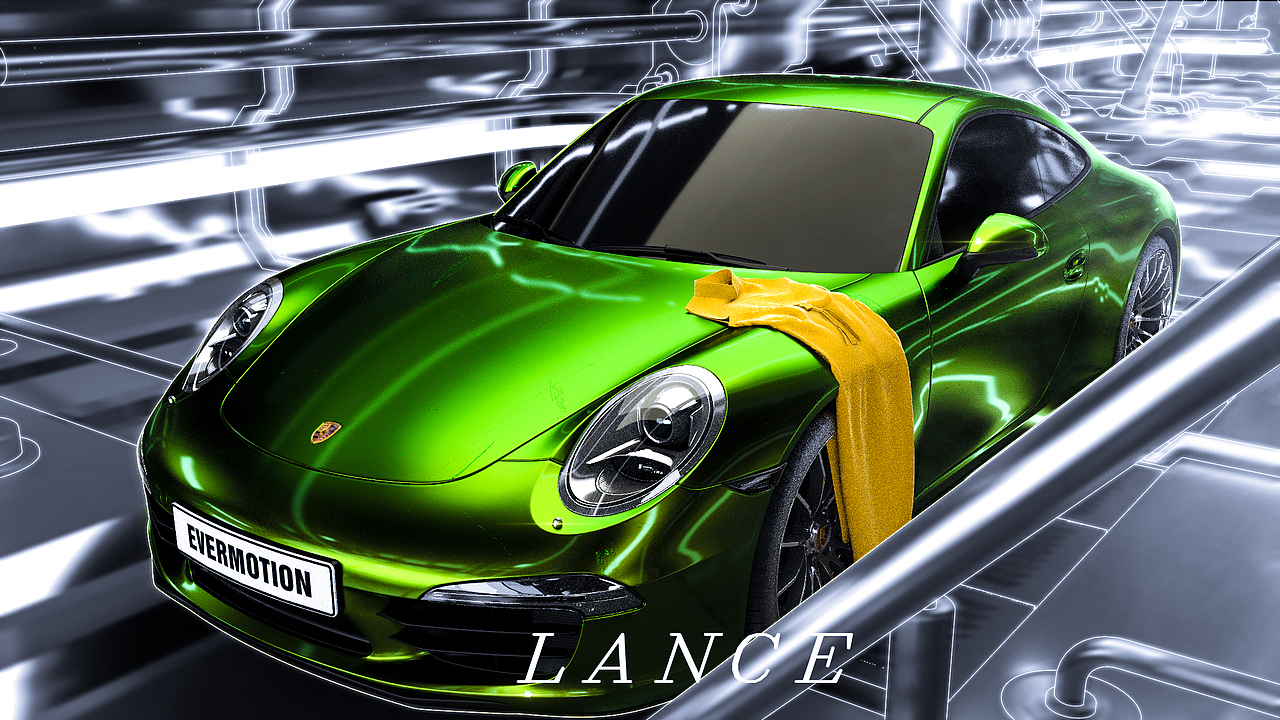 保时捷与服装的三维作品|三维|其他三维|lancexi_原创作品-站酷(zcool