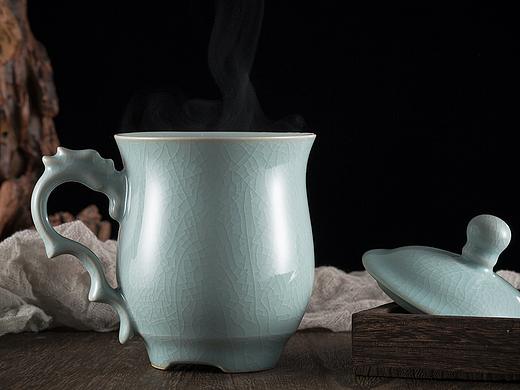 汝瓷茶杯拍摄 水杯茶具拍摄