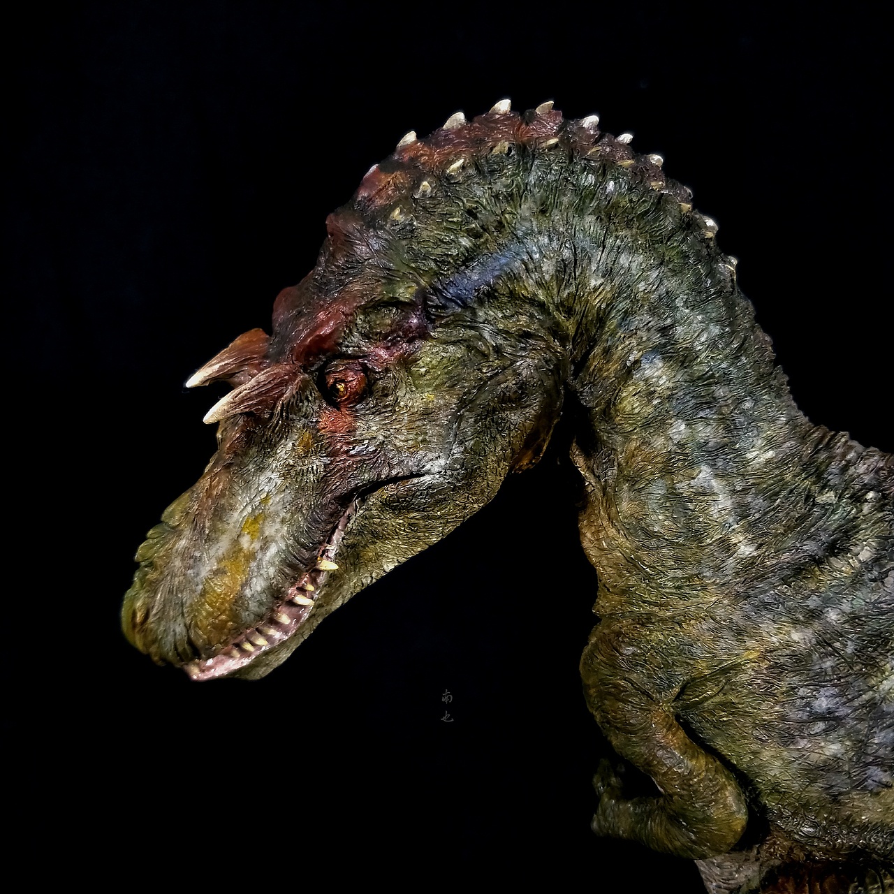 涂装作品丨野火 蛇发女怪龙对战恐鳄