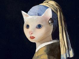 戴珍珠耳環(huán)的喵女