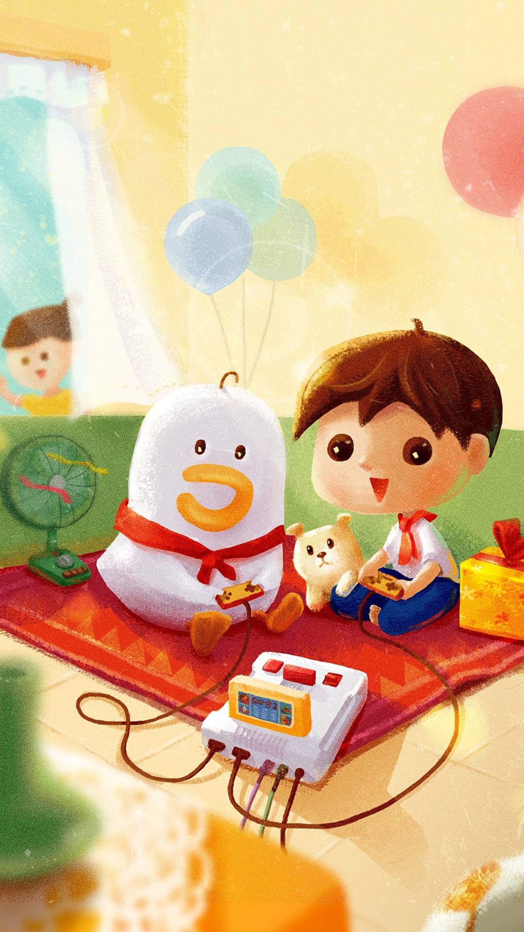 Quack 鸭子冒险记 FLyme系列壁纸（图ZMjM1MzgwMTQ0） - 儿童插画 - 站酷设计师猪头小队长2号原创素材 - 站酷ZCOOL