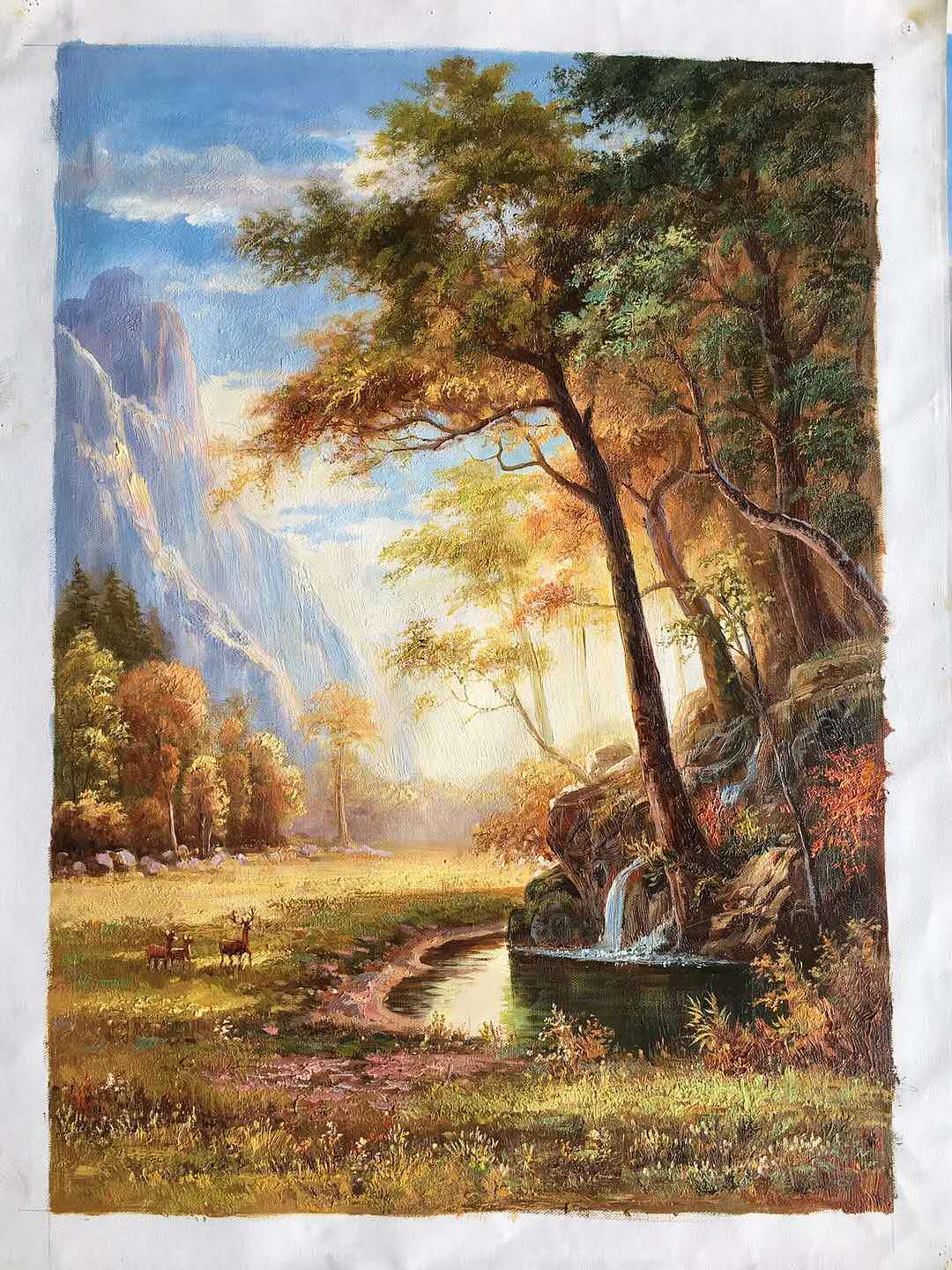 油画 创意油 风景油 欧美风油画 复古油画 山水油画（图ZMjI3MzEzNDY4） - 图案 - 站酷设计师金色森森A原创素材 - 站酷ZCOOL