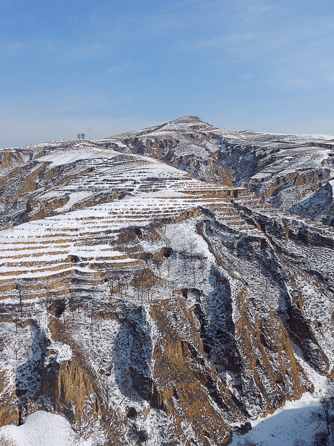 黄土高原的万里雪