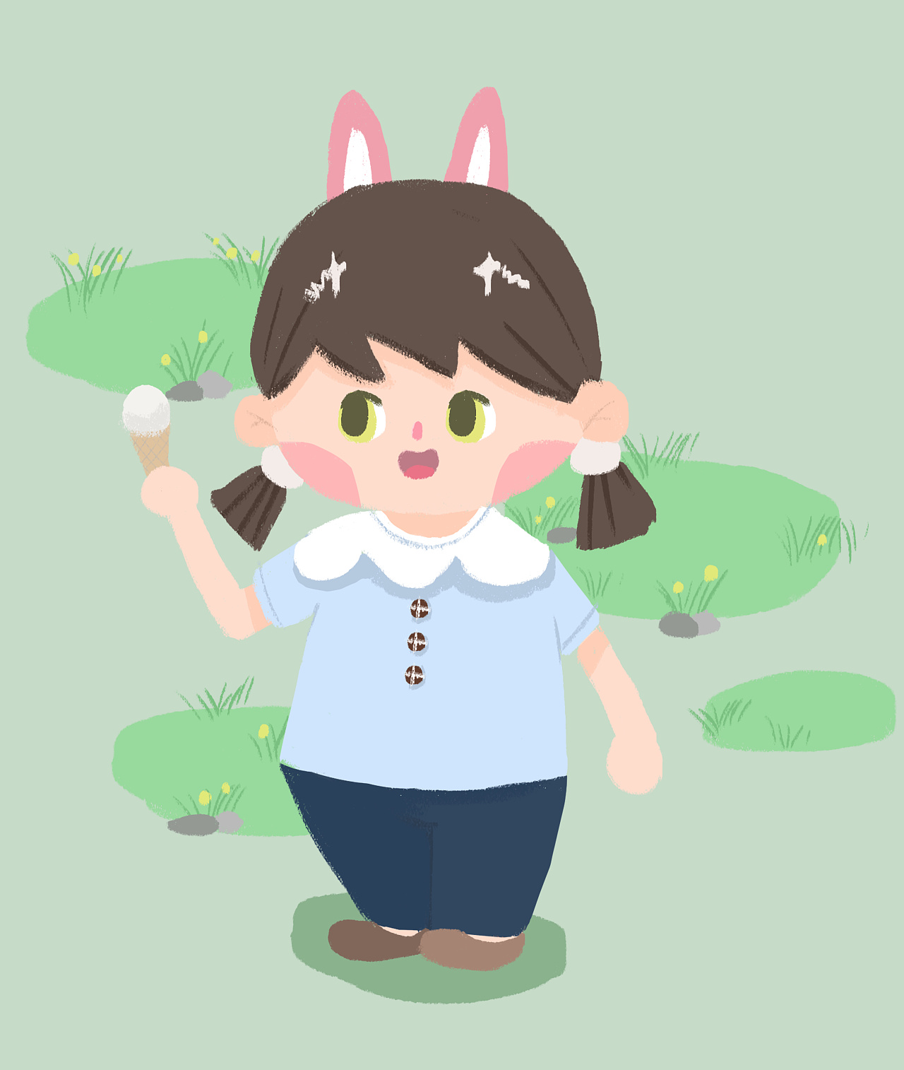 卡通头像|插画|儿童插画|pq大喵 - 原创作品 - 站酷 (zcool)