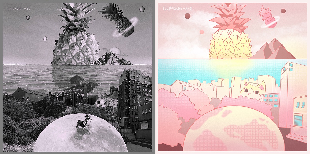 一条画风很杂的过年总结（图ZMTQ3NjA4MTYw） - 创作习作 - 站酷设计师抹茶麦芬呱原创素材 - 站酷ZCOOL