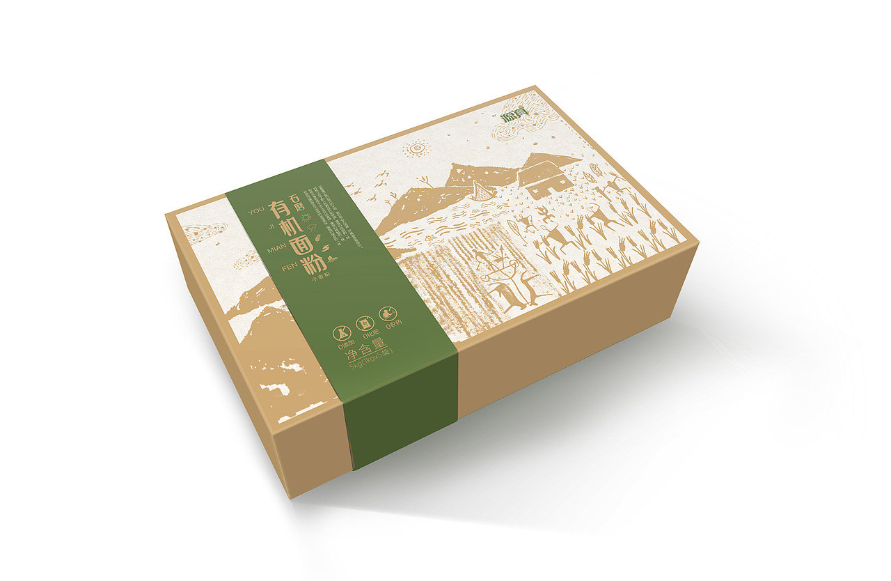 有机面粉包装设计