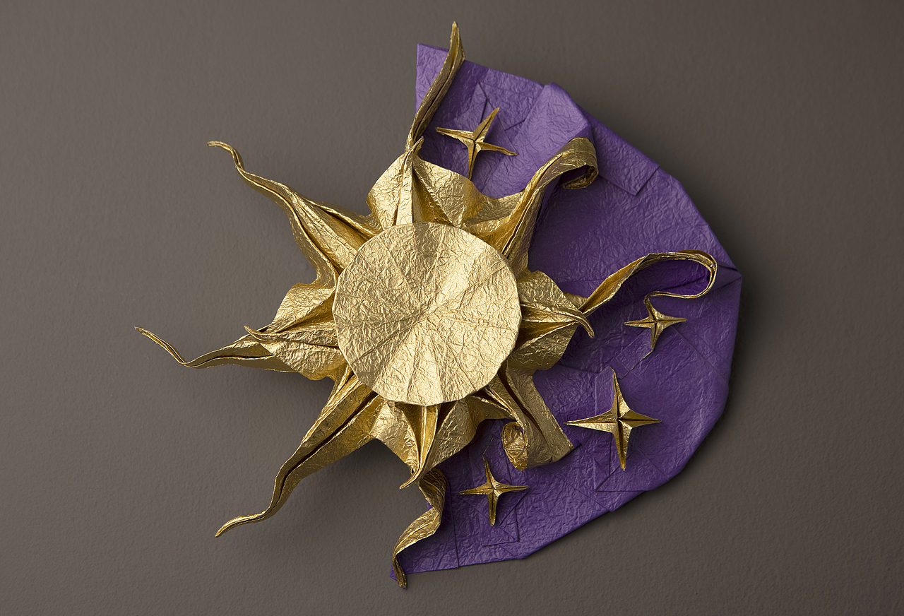 [折纸]日月星辰（图ZMzg5ODgxMTky） - 工艺品设计 - 站酷设计师紫暮幽原创素材 - 站酷ZCOOL