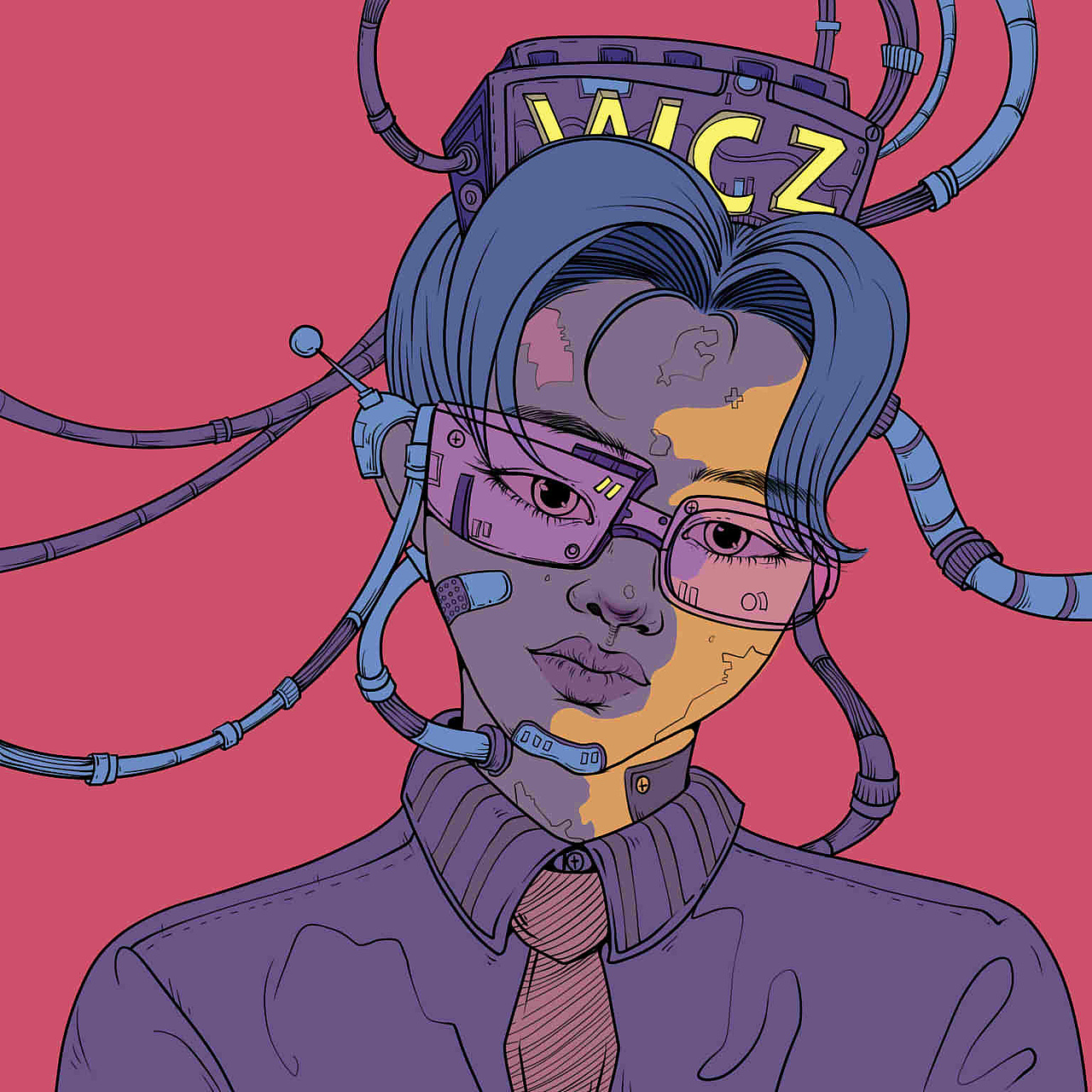 赛博朋克风|插画|创作习作|爱画画的小王_原创作品-站酷zcool