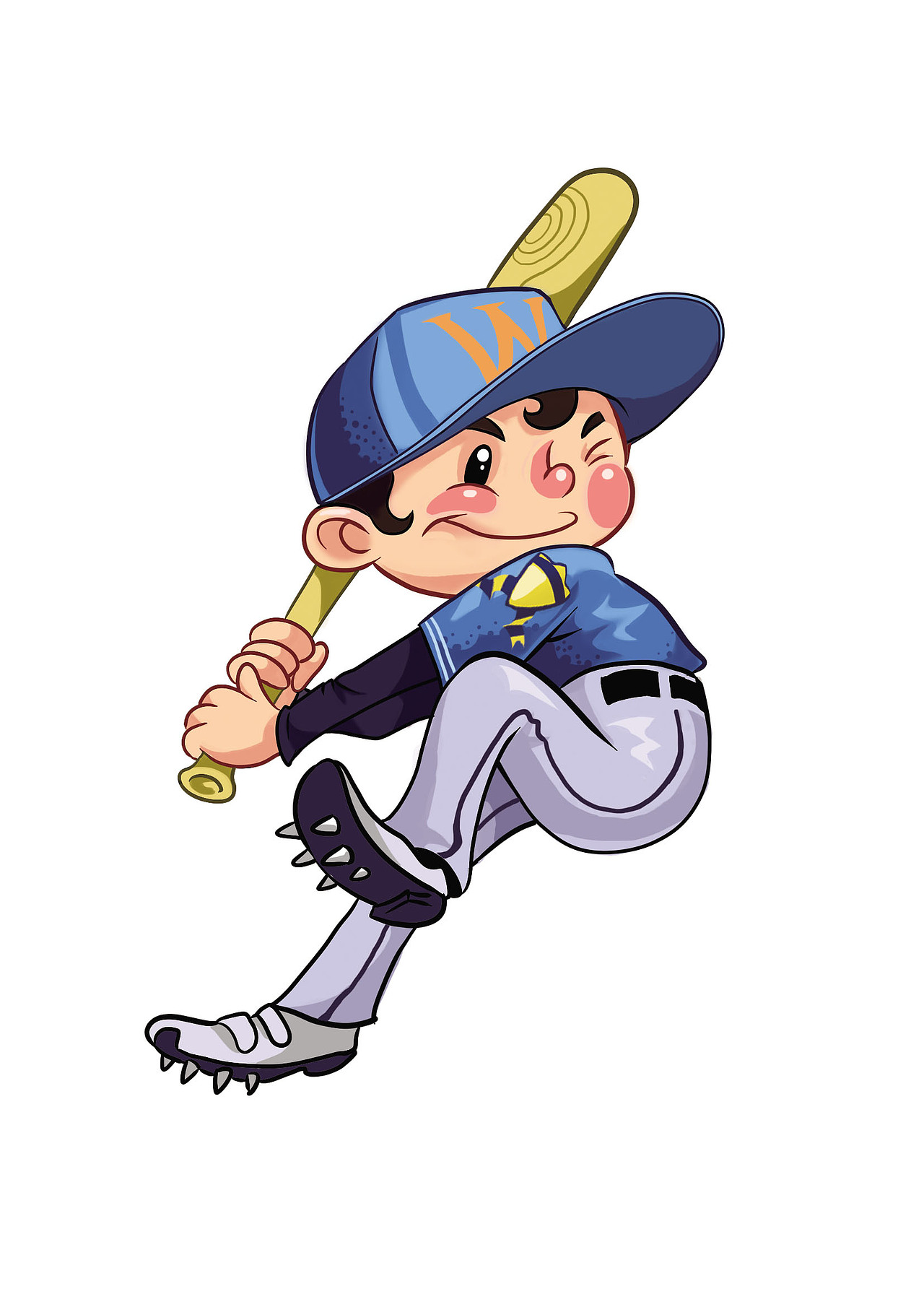 棒球少年形象（图ZNzkyOTIzNjQ=） - 商业插画 - 站酷设计师威廉旺卡先生原创素材 - 站酷ZCOOL