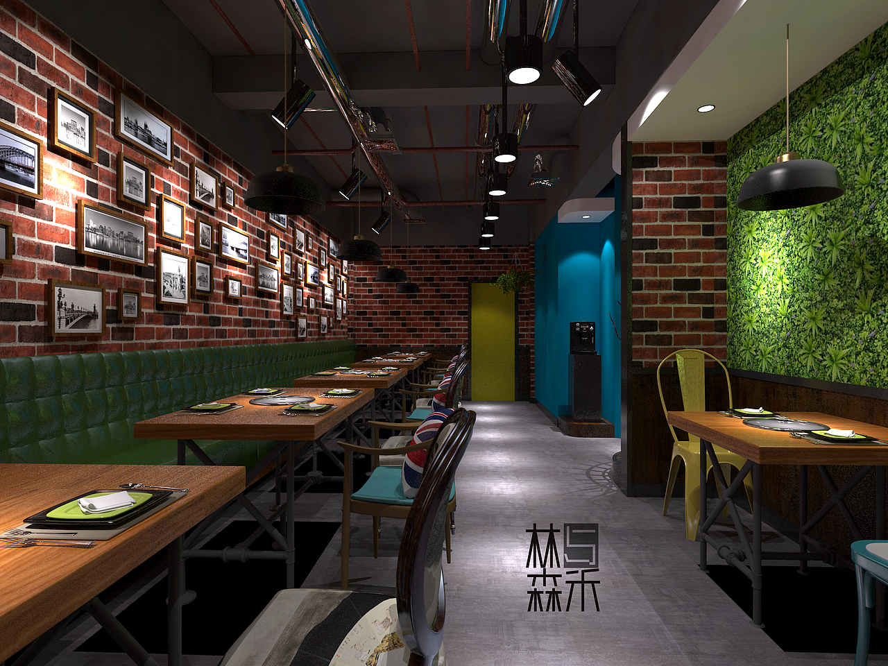 Allen家原创火锅（图ZMTM3MTA3Mjk2） - 酒店餐饮设计 - 站酷设计师南阳林与森禾装饰原创素材 - 站酷ZCOOL