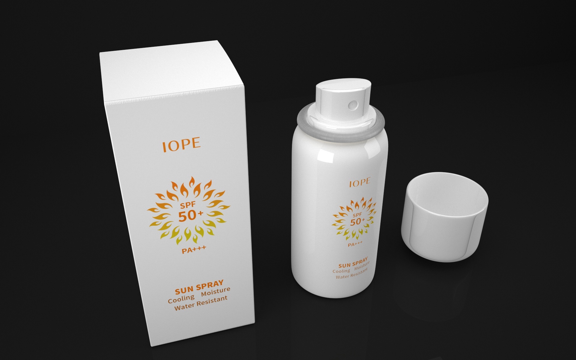 防晒喷雾包装设计