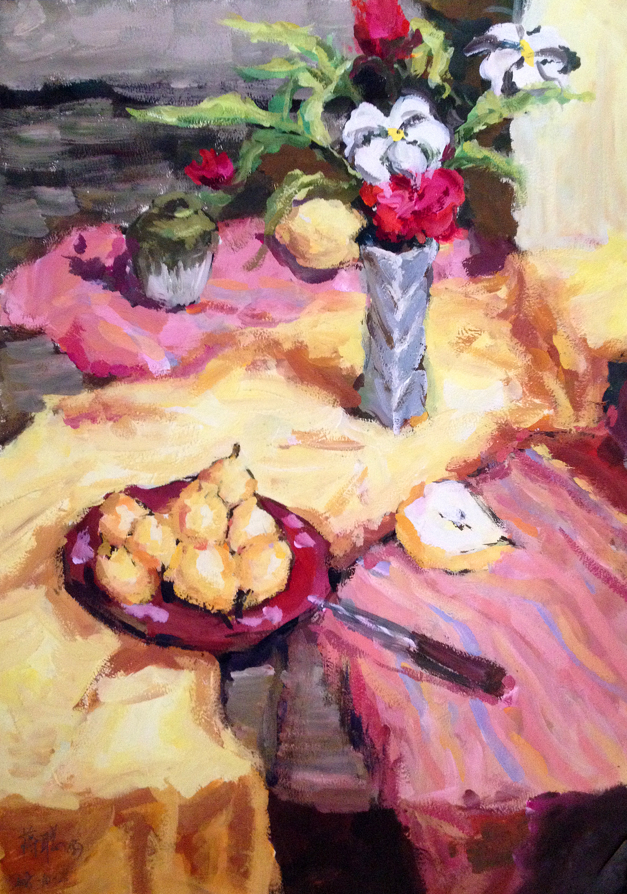 学生时期静物色彩写生