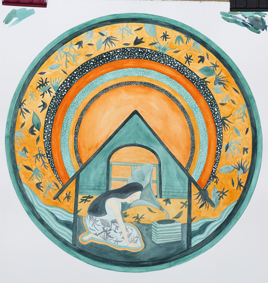 《梦幻星空》王琴玲 浙江理工大学艺术与设计学院2011届 应用与插画 #青春答卷2015#