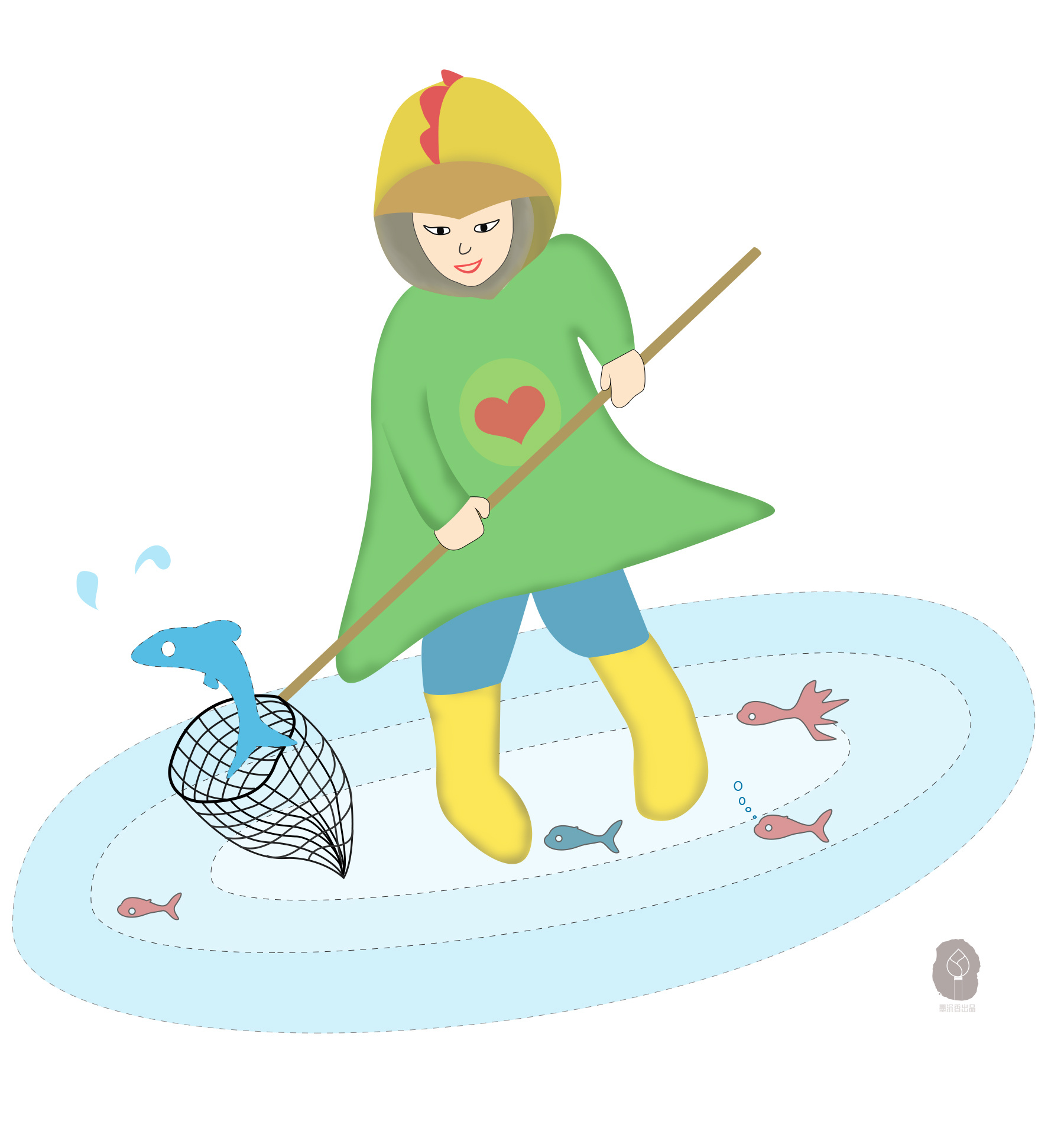 爱玩水小朋友|插画|儿童插画|wakefei - 原创作品 - 站酷 (zcool)