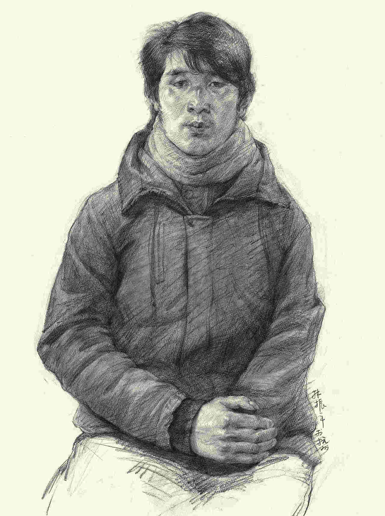 贵州首届美术教师研修班林振平素描