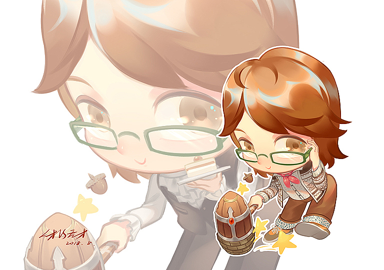 假面骑士铠武 q版挂件图