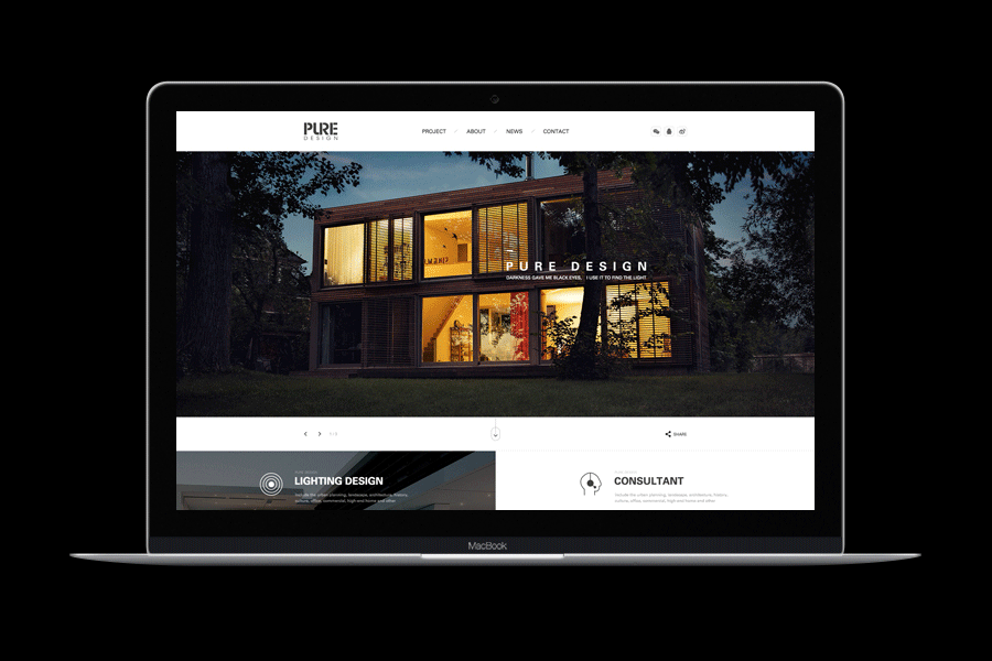 PURE design官网设计(图ZNTEyOTY5MDA=) - 企业官网 - 站酷设计师梁敏亮原创素材 - 站酷ZCOOL