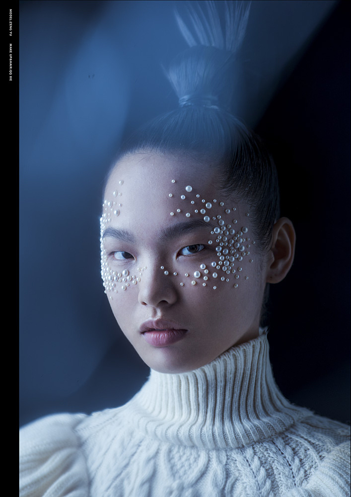 密恐式珍珠彩妆造型妆容拍摄