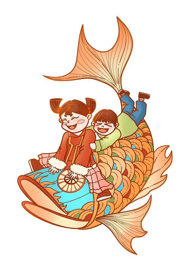 鱼灯过程图来咯