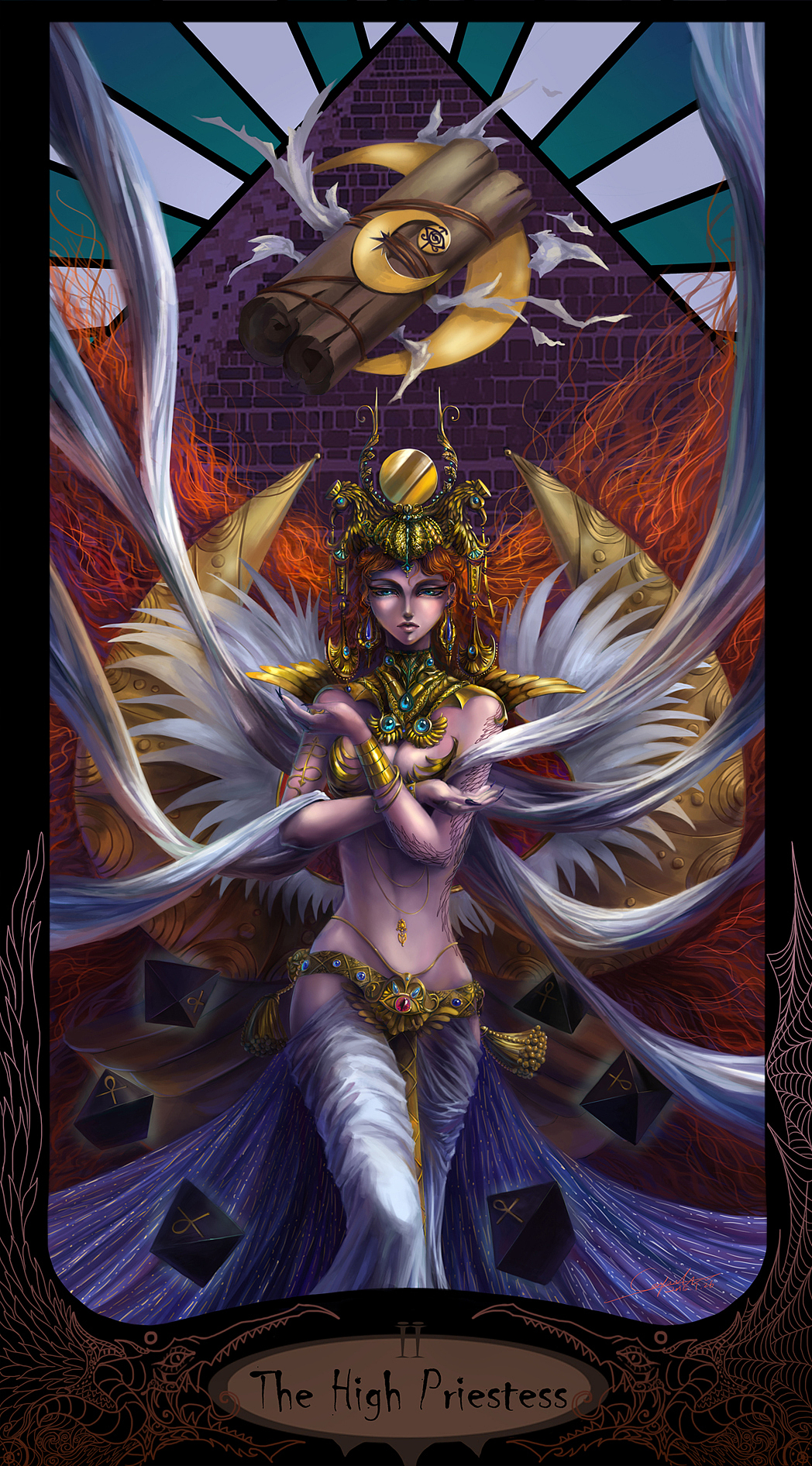 恶魔塔罗——ii 女祭司