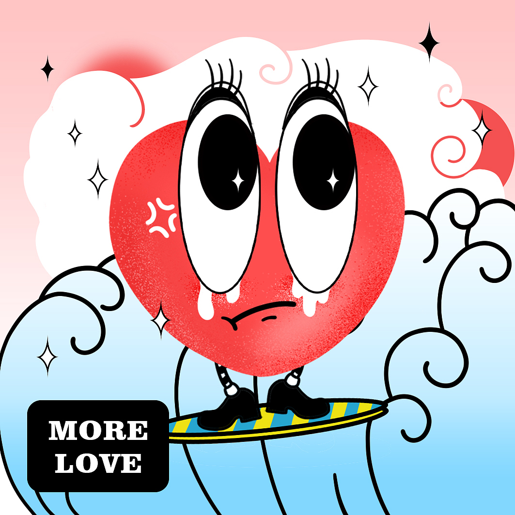 《More Love》（圖ZMjk0MDAzMzQ4） - IP形象 - 站酷設(shè)計(jì)師孑_DESI原創(chuàng)素材 - 站酷ZCOOL