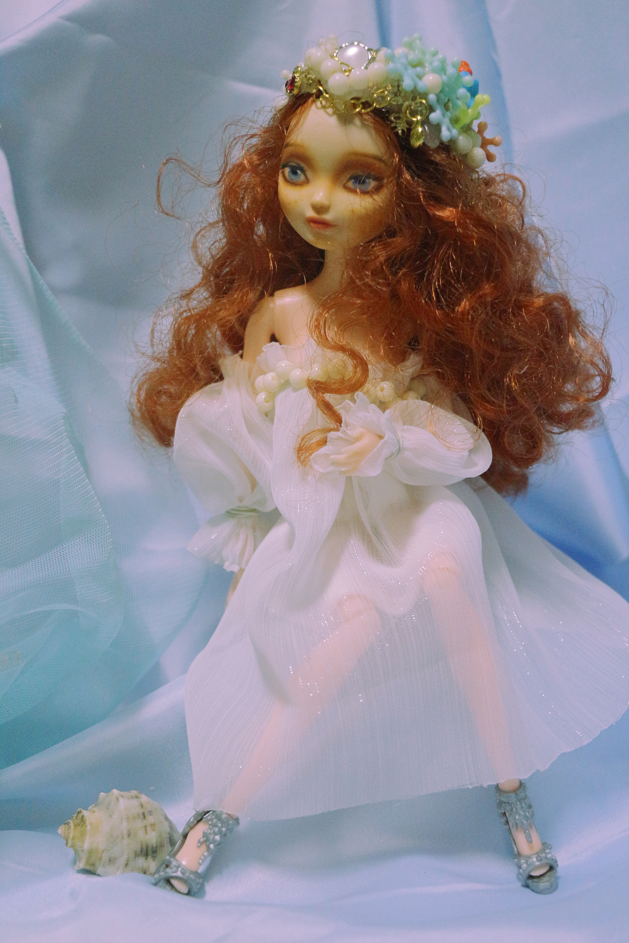 芭比重涂5块钱塑料娃娃改造