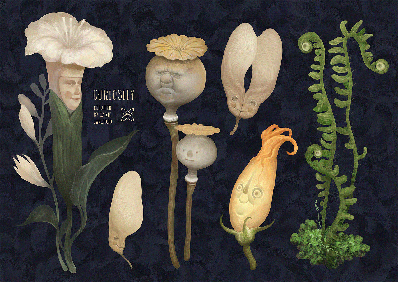 Jan/2021.Part.1（图ZMjQwMjg5NTE2） - 艺术插画 - 站酷设计师CzXIE原创素材 - 站酷ZCOOL