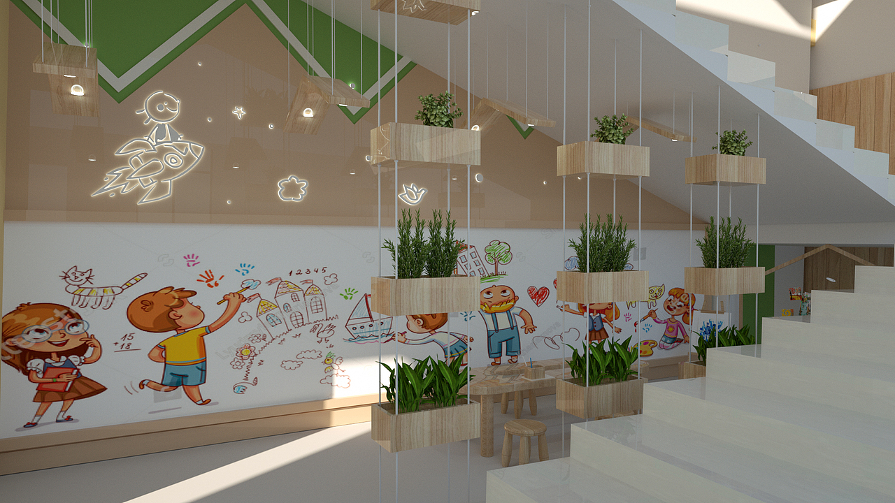 幼儿园楼道文化读书角（图ZMjU4MDQ0NDc2） - 景观设计 - 站酷设计师福州校园文化建设原创素材 - 站酷ZCOOL