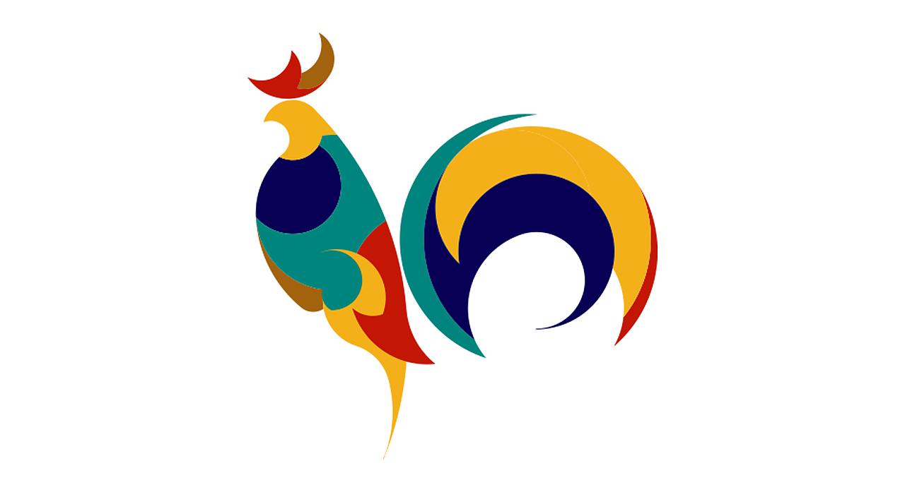 丁酉鸡年生肖之二/公鸡图形设计（图ZNjE2NDA5NjQ=） - 图案 - 站酷设计师ChanGogh原创素材 - 站酷ZCOOL