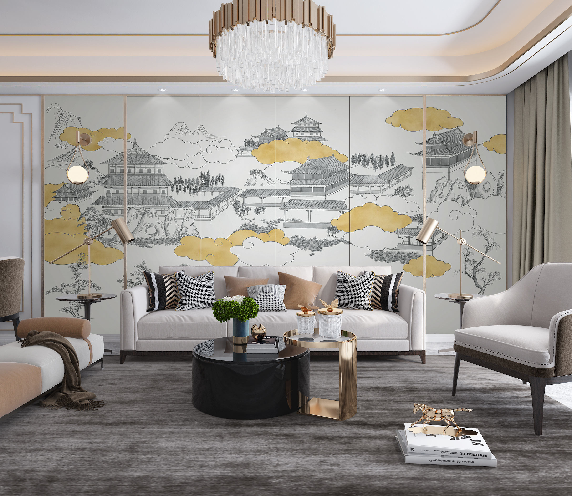 艾嘉利硬包壁画