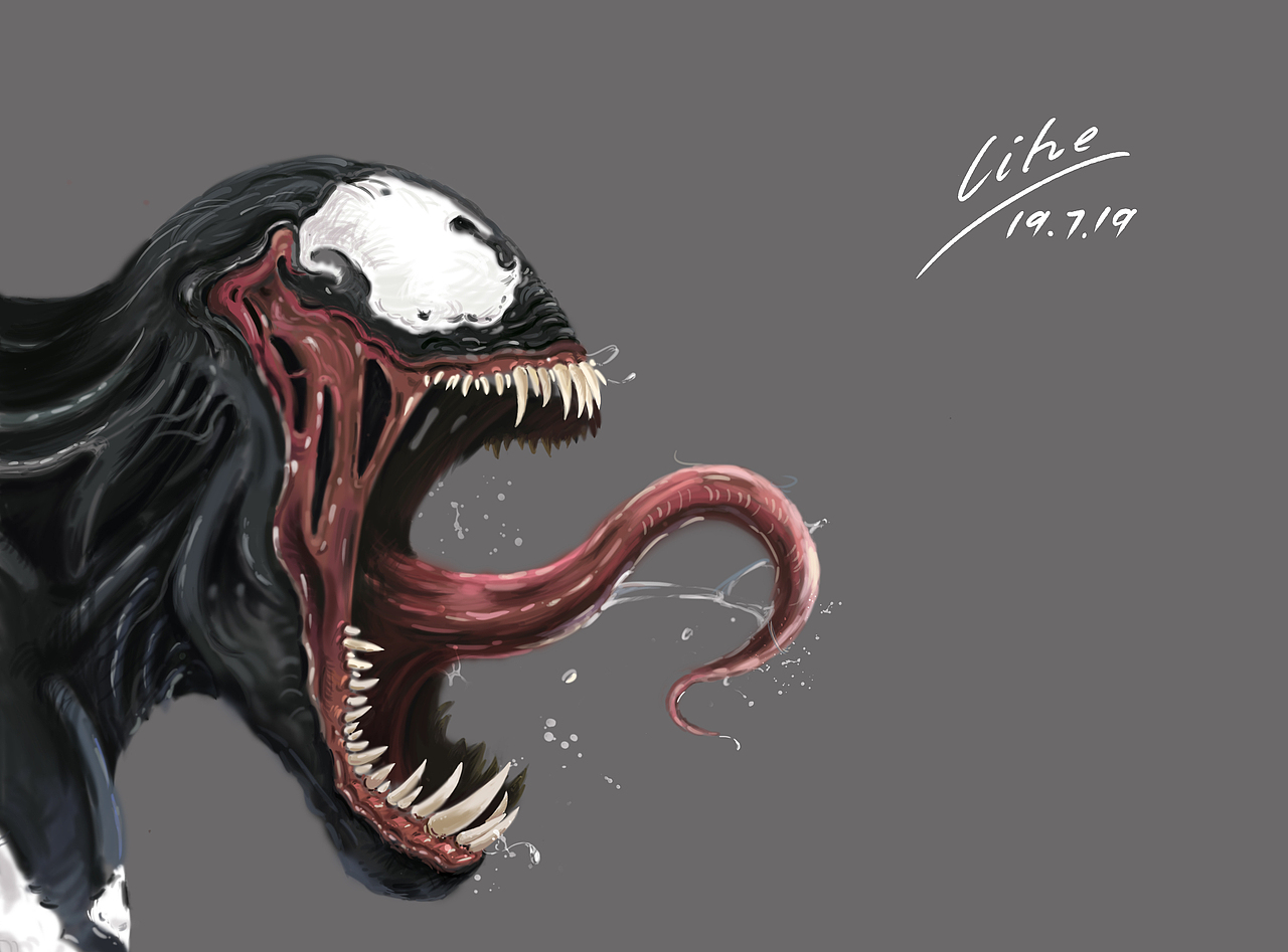 毒液-板绘（图ZMTY3OTg4MDIw） - 游戏原画 - 站酷设计师李力员原创素材 - 站酷ZCOOL