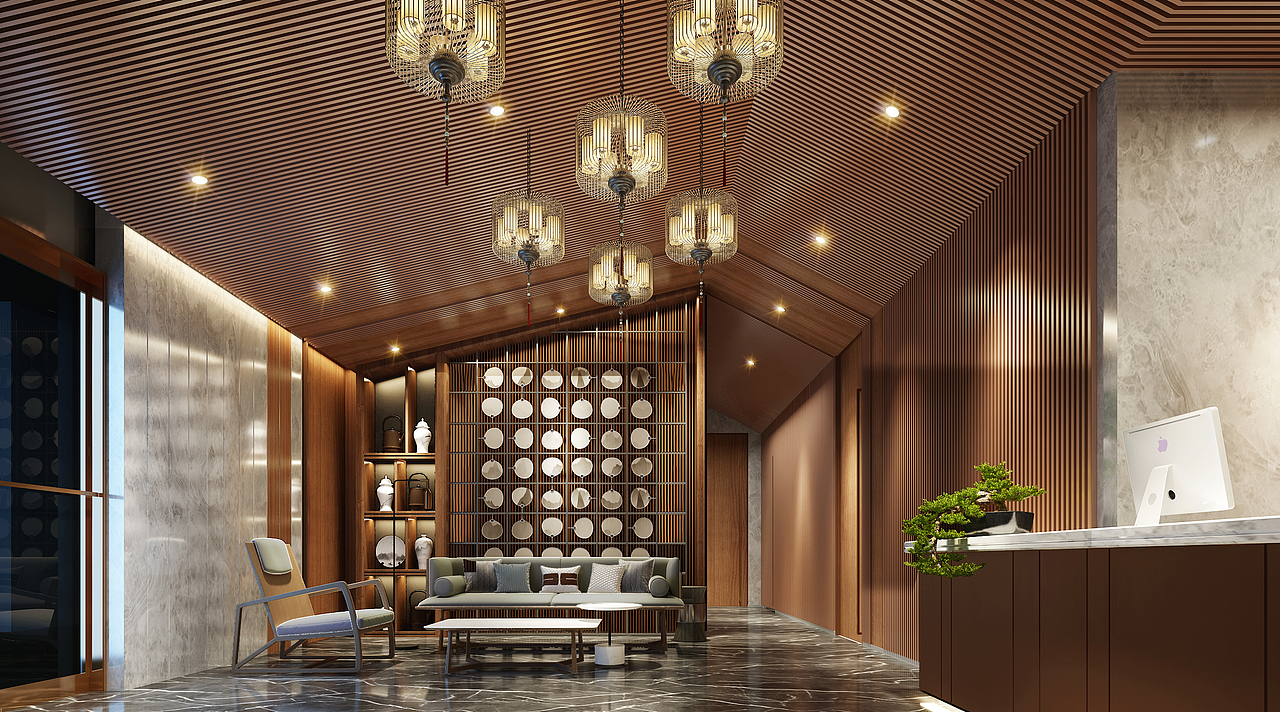 【二层餐厅】---------新中式餐厅（图ZMjMwNDgwODY0） - 家装设计 - 站酷设计师liang007原创素材 - 站酷ZCOOL