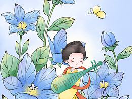 古風(fēng)插畫(huà)/小花仙