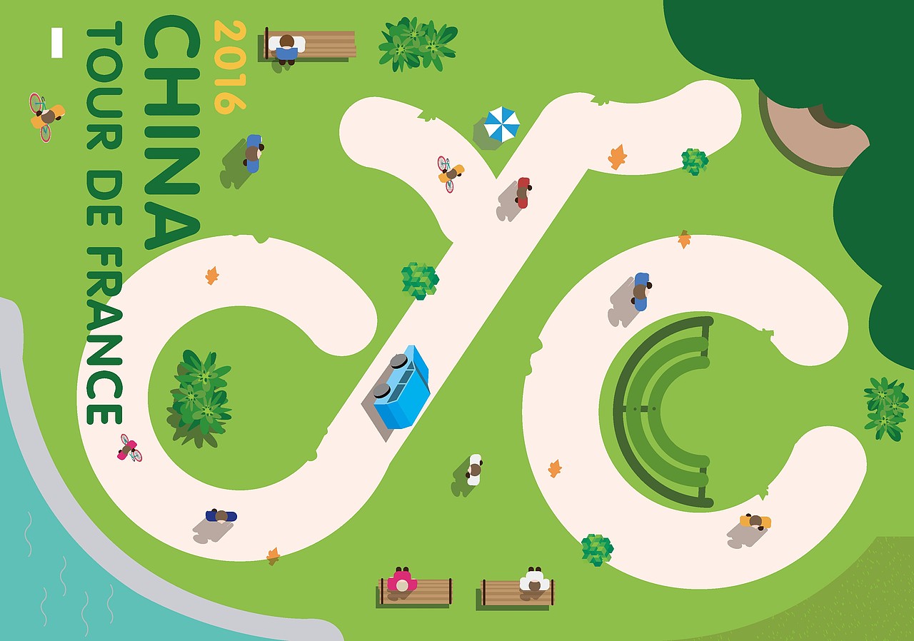 “環(huán)法自行車賽”概念KV海報設(shè)計（圖ZNzA0MTEyMTY=） - 海報 - 站酷設(shè)計師胖帥昆仔原創(chuàng)素材 - 站酷ZCOOL