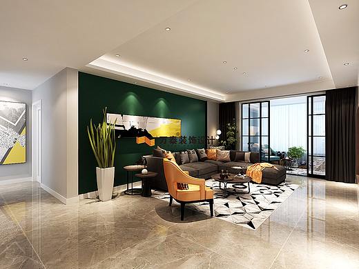 济南万泰装饰漫山香墅-麓府175平北欧现代装修案例