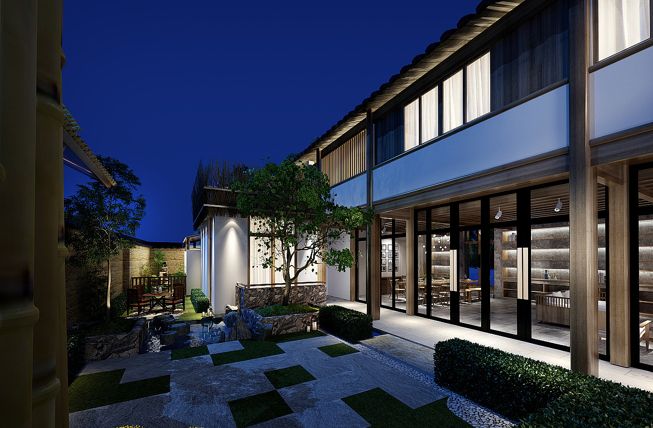 18年民宿酒店设计分享:花田精品民宿酒店设计