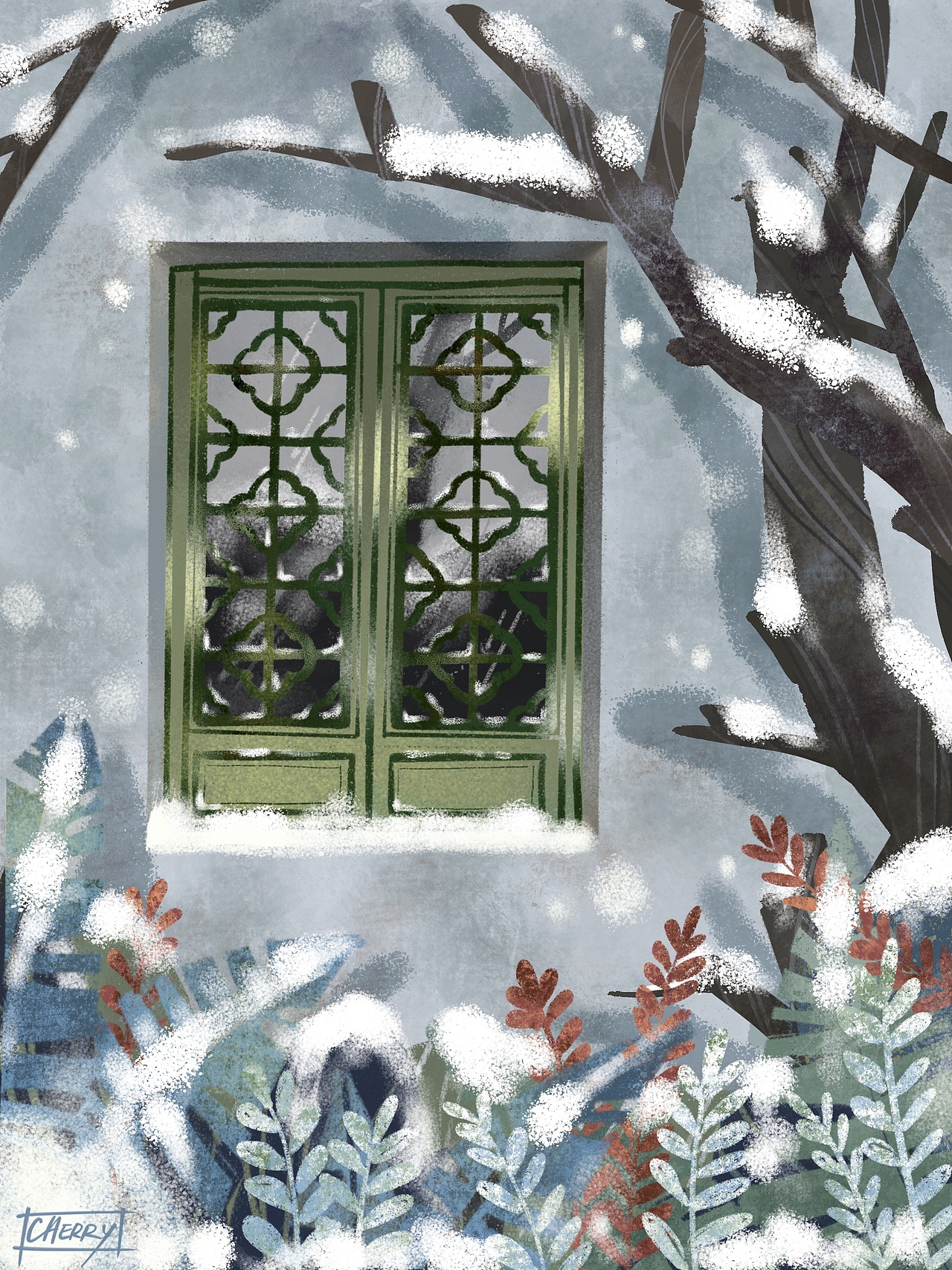 窗（图ZMjQ2ODkxMzcy） - 儿童插画 - 站酷设计师一何Cherry原创素材 - 站酷ZCOOL