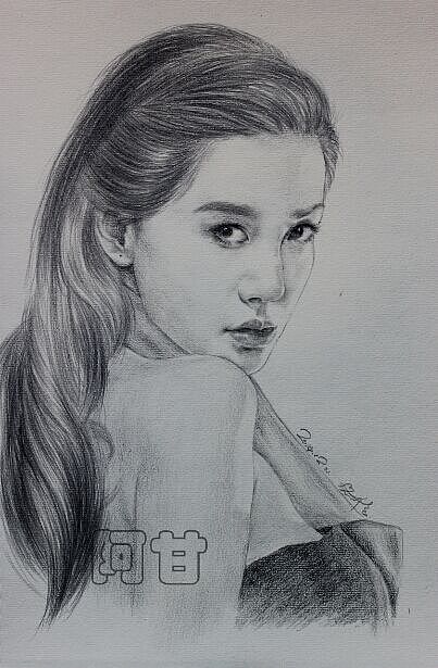 素描作品-明星①